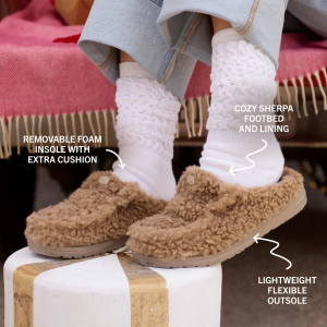 wendy slipper cozy timber wolf