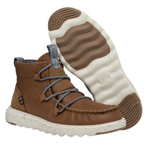 reyes boot leather tobacco brown