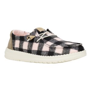 wendy buffalo plaid pale pink/black