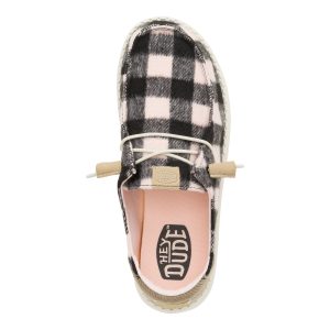 wendy buffalo plaid pale pink/black