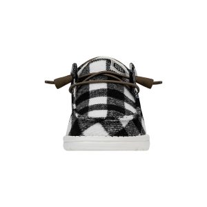 wendy buffalo plaid white and black plaid