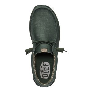 wally stretch canvas deep green
