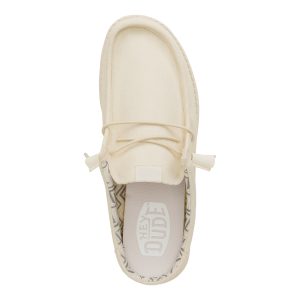 wally slip stretch canvas bone white