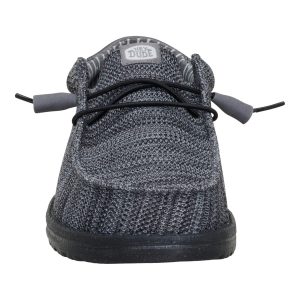 wally stretch sox granite grey/black