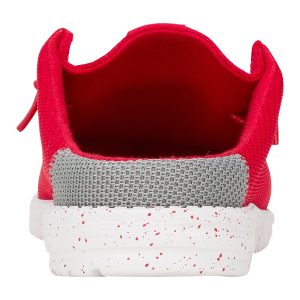 wally slip varsity red/grey