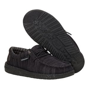 wally youth stretch mesh black/black