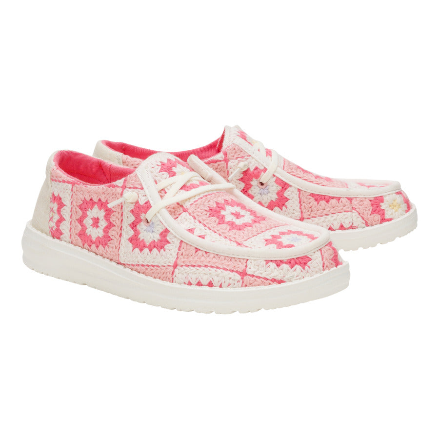 wendy cottage crochet coral/ballerina pink