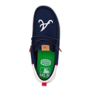 mlb braves™ wally funk braves navy/white