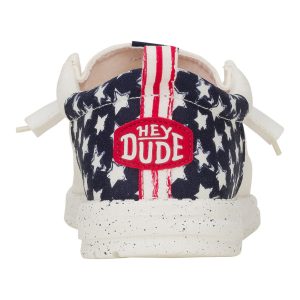 wally funk americana stars white/navy blazer