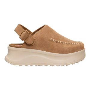 delray clog suede tan