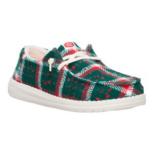 wendy confetti plaid cozy red/green/multi