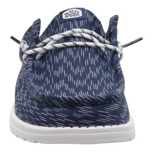 wally slip jersey jacquard navy blazer/white