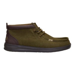 wally mid gripr vin classic dark olive/mole brown