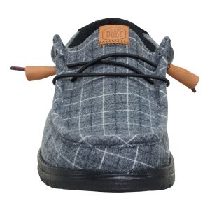wally plaid corduroy black/multi