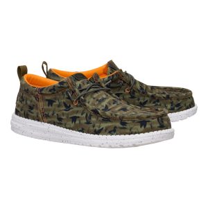 wally funk duck print dark olive/multi
