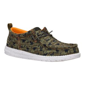 wally funk duck print dark olive/multi
