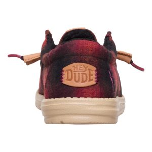 wally cozy plaid red plaid/black