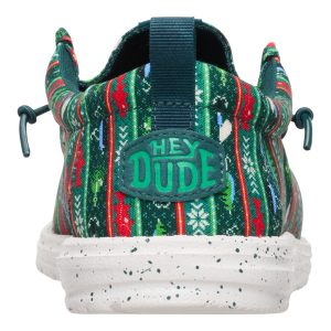 wally fishmas sweater pine green/multi