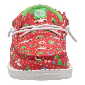 wally youth holiday sweater red/green