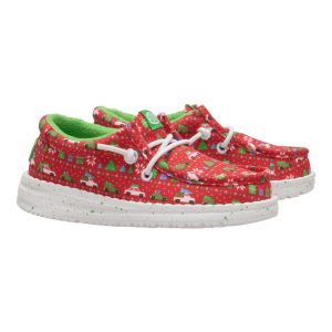 wally toddler holiday sweater red/green