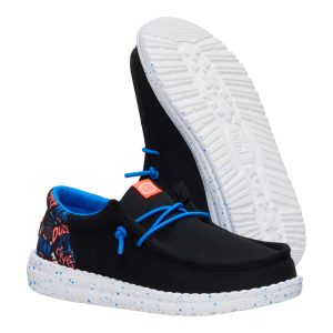 wally funk youth game on black/multi