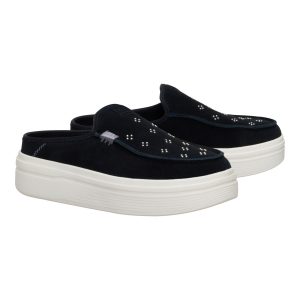 austin lift suede stud black