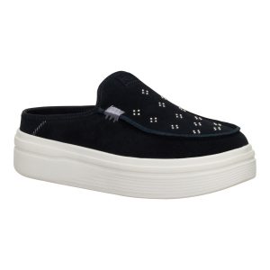 austin lift suede stud black