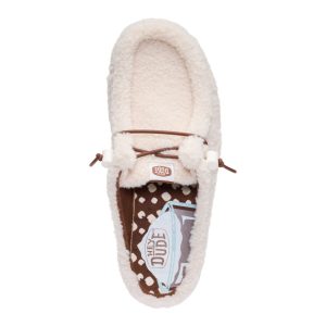 wendy slip sherpa cocoa wood ash