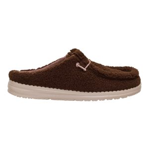 wendy slip sherpa dark brown