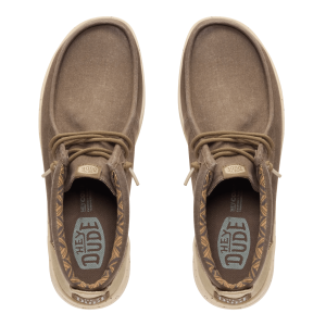 wally mid gripr stretch canvas teak brown/multi