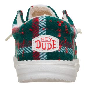 wally youth confetti plaid cozy red/green/multi