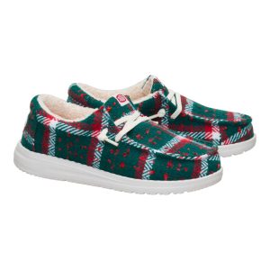 wally youth confetti plaid cozy red/green/multi