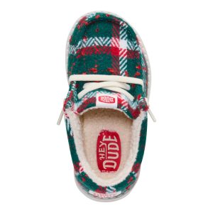 wally toddler confetti plaid cozy red/green/multi