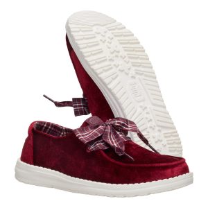 wendy holiday bow burgundy