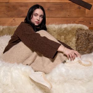 wendy slipper egret/wood ash